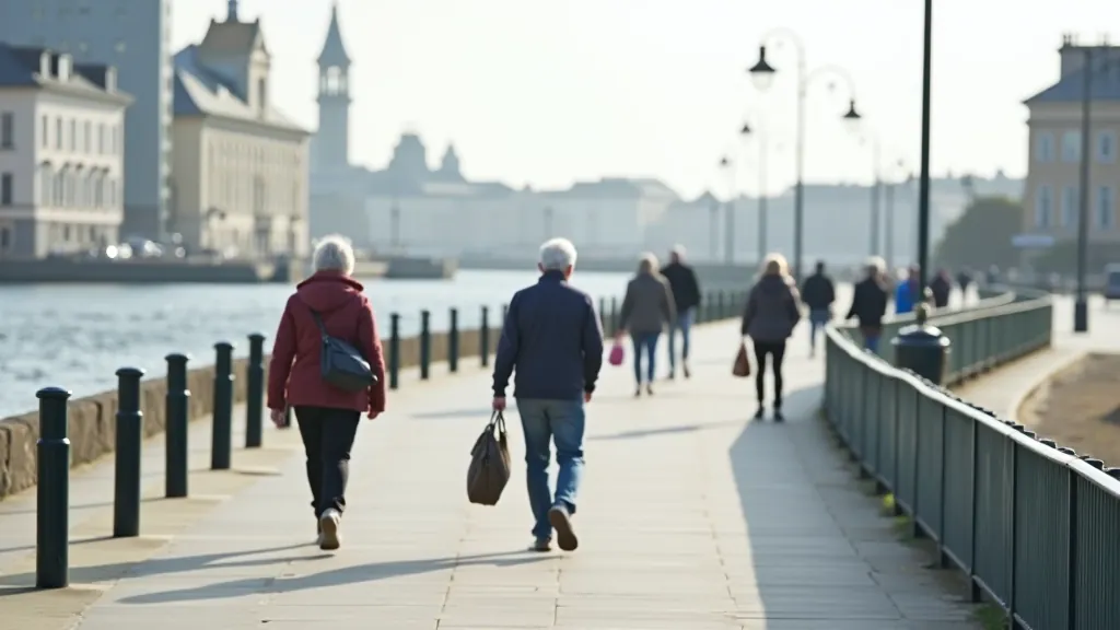 Waterfront promenade with water view